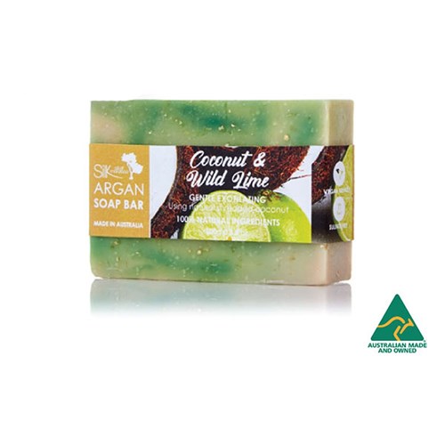 Argan Soap Bar - Coconut & Wild Lime w/ Light Exfoliator